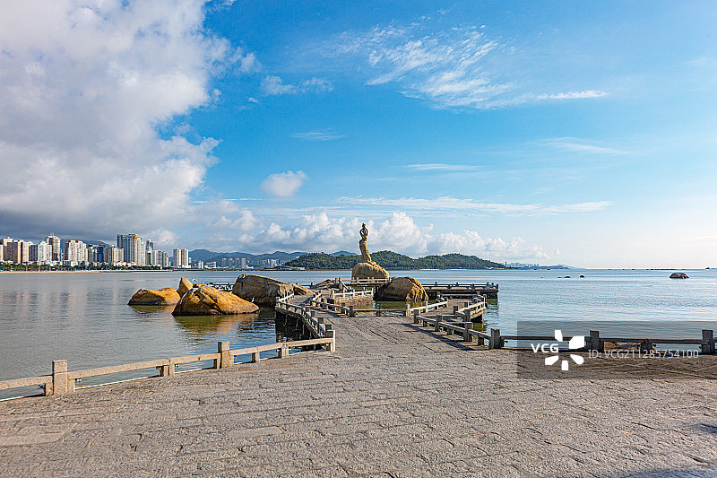 广东珠海地标建筑 珠海渔女图片素材