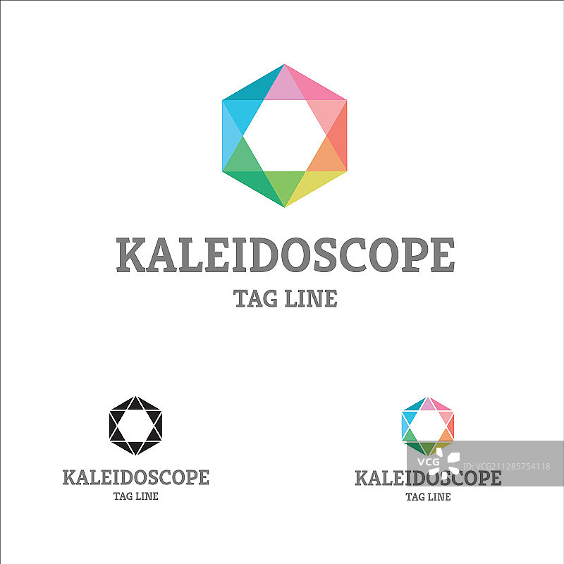 万花筒彩色标志图片素材