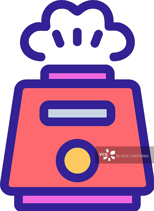 空气加湿器隔离轮廓图标图片素材