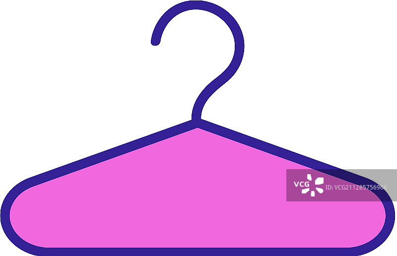 隔离的橱柜衣架图标图片素材