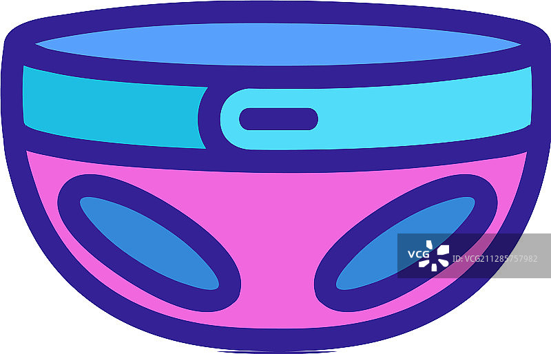 尿布图标轮廓符号图片素材