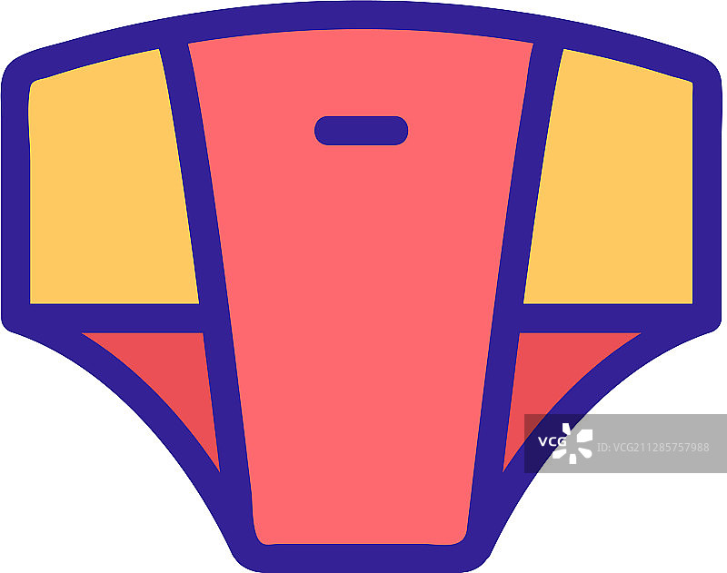 尿布图标轮廓符号图片素材