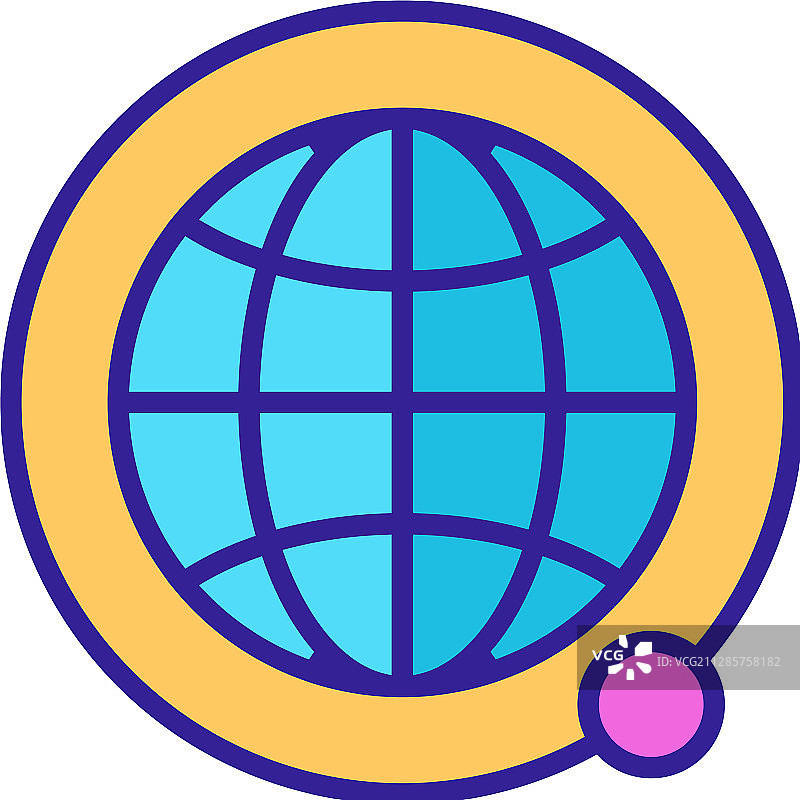 卫星陆地图标隔离轮廓图片素材