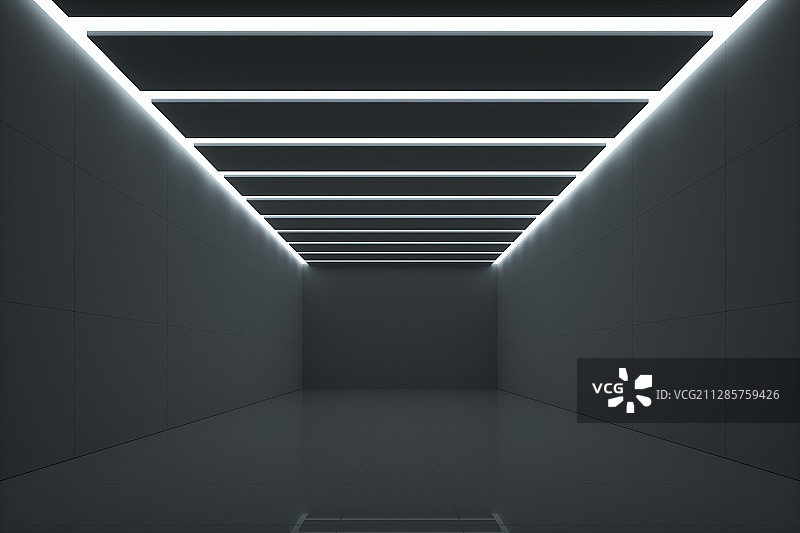 简洁明快的室内空间，三维图形图片素材