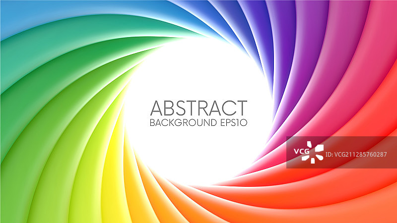 彩色彩虹漩涡背景图片素材