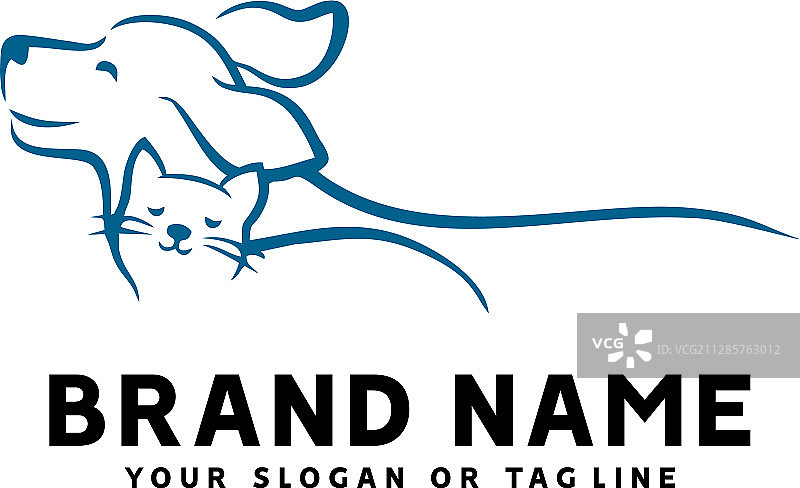 创意标志设计猫狗模板图片素材