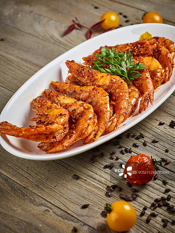 香炸大虾图片素材