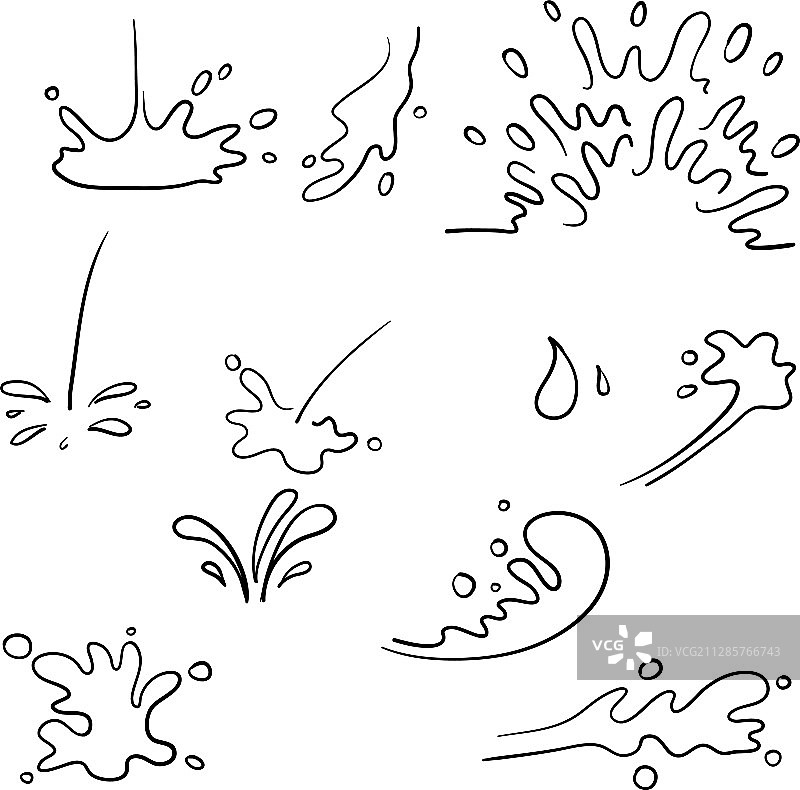 水花飞溅合集图片素材