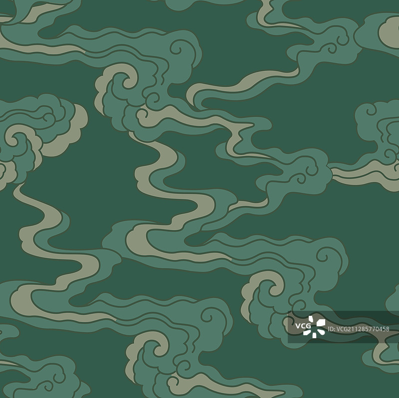 无缝的云纹背景连续图案图片素材