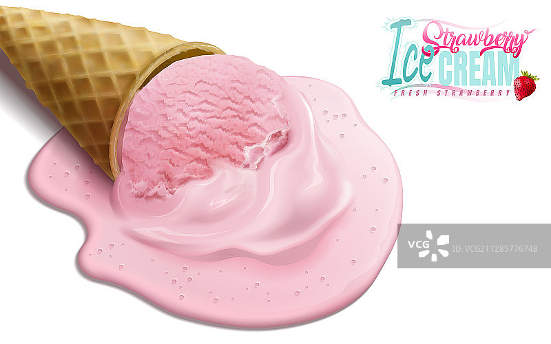 融化冰淇淋素材图片素材