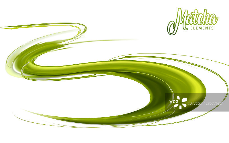 动感液态抹茶素材图片素材