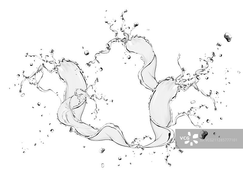 飞溅水滴效果素材矢量图片素材
