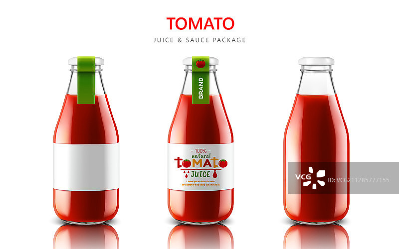 瓶装番茄汁素材矢量图片素材