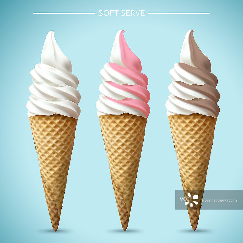 甜筒冰淇淋素材图片素材
