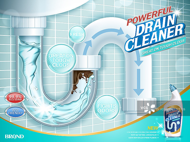 清洁剂广告横幅图片素材