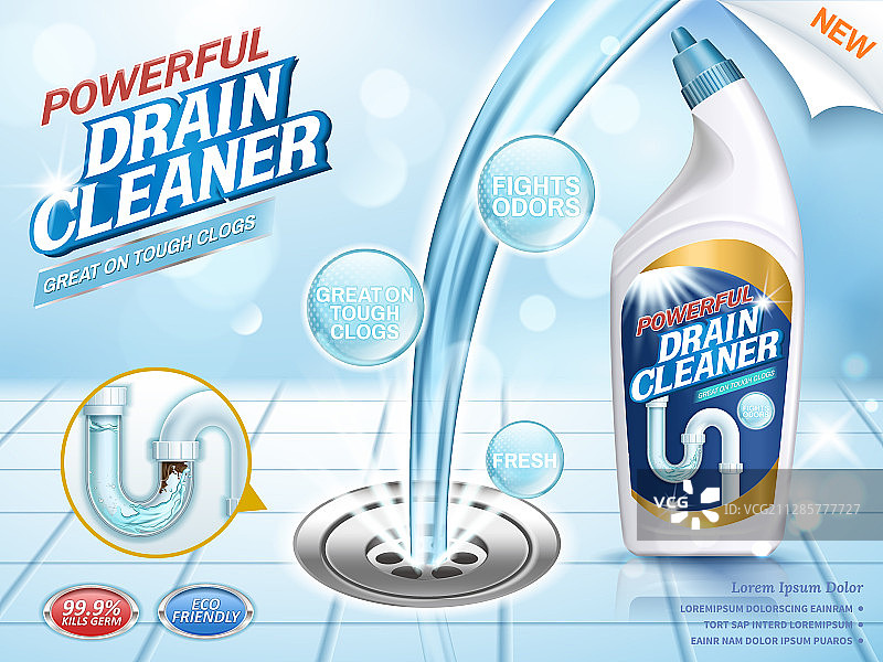 清洁排水管广告图片素材