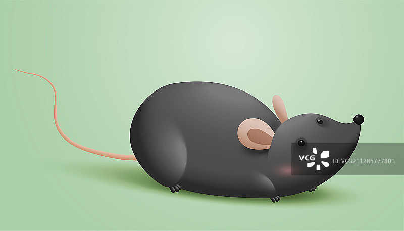可爱卡通风小老鼠图片素材
