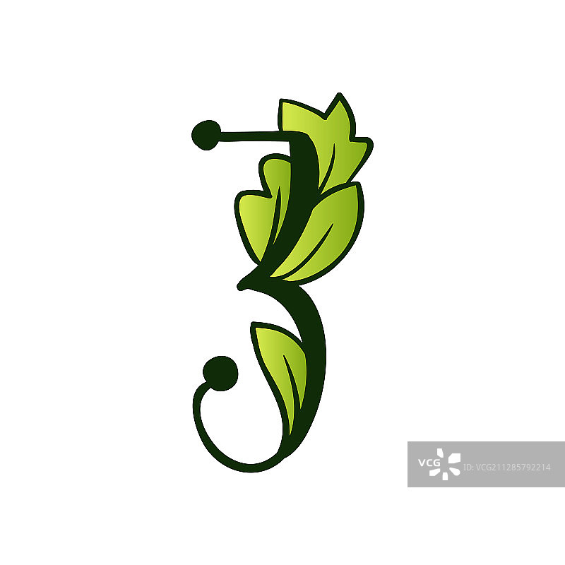 生态字母数字涂鸦图片素材