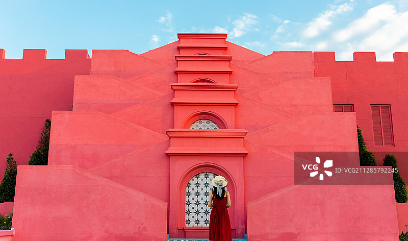 火山岛网红建筑图片素材