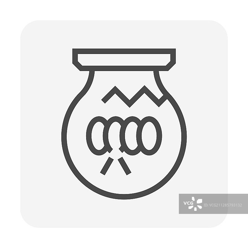 灯泡损坏图标图片素材