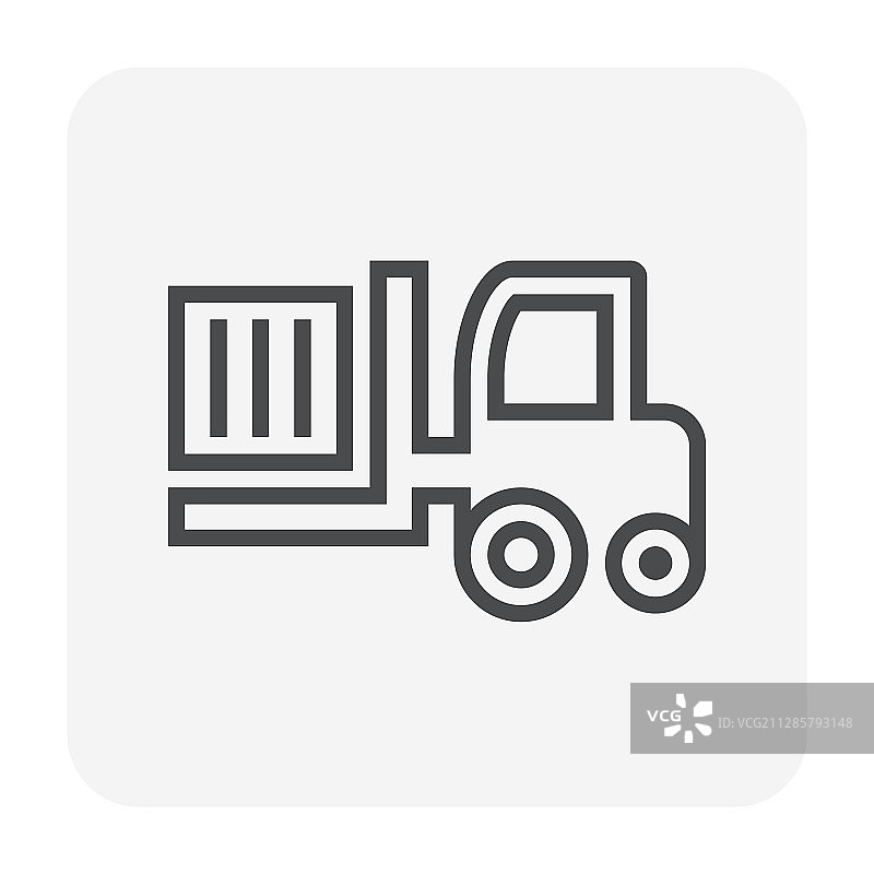 叉车图标黑色图片素材