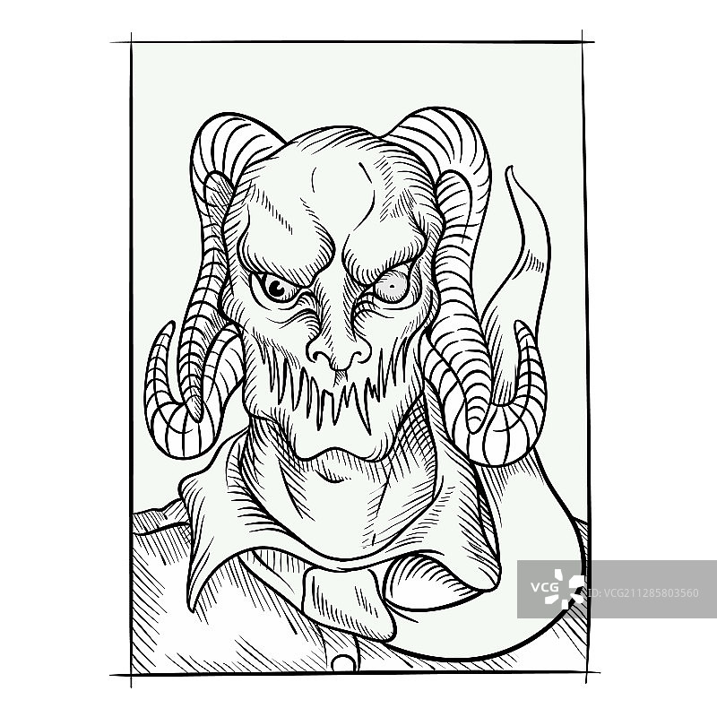 黑色背景上的骷髅简笔画图片素材