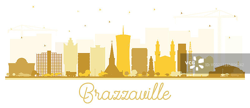 刚果共和国布拉柴维尔城市天际线图片素材