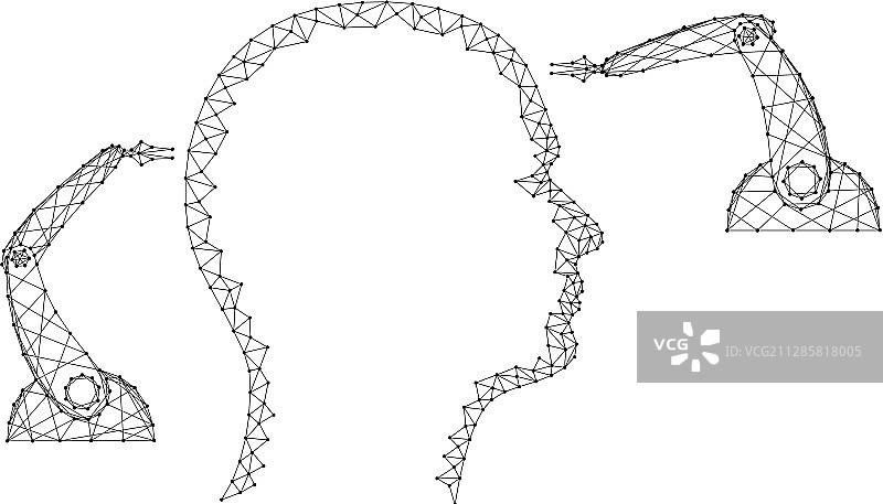 神经外科人头医疗机器人图片素材