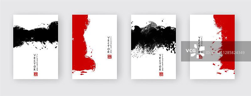 黑色水墨笔触图片素材