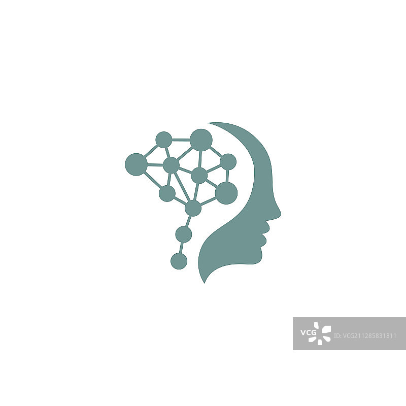 脑部logo图形现代抽象图片素材