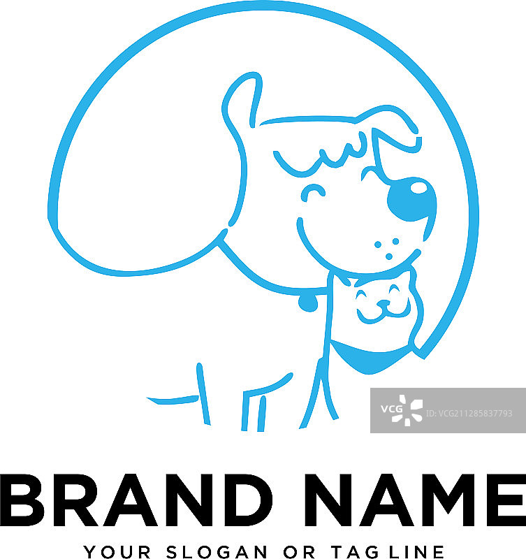 创意标志设计猫狗模板图片素材