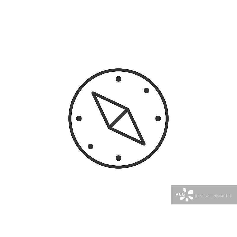 扁平风格导航罗盘图标图片素材