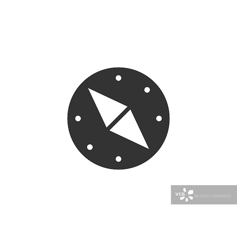 扁平风格导航罗盘图标图片素材