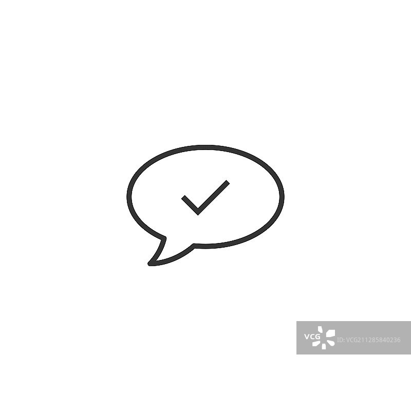 扁平风格的对话聊天标志图标图片素材