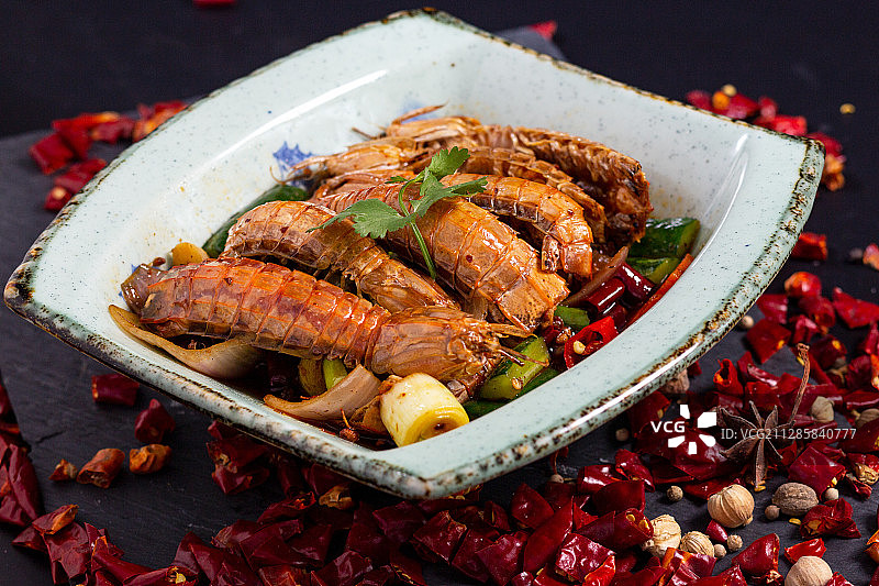 麻辣皮皮虾图片素材