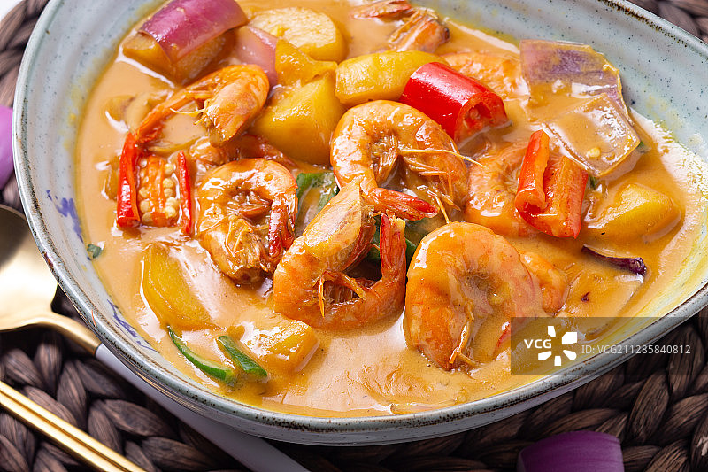 咖喱虾图片素材