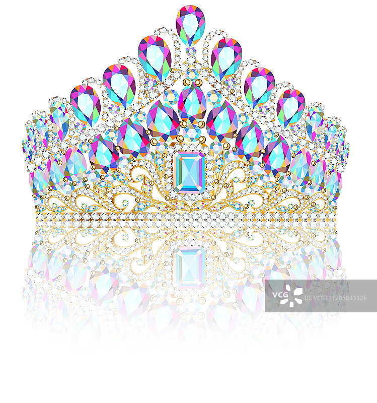 镶有宝石的女性头饰图片素材