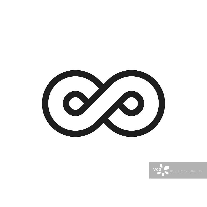 无限符号轮廓图标图片素材