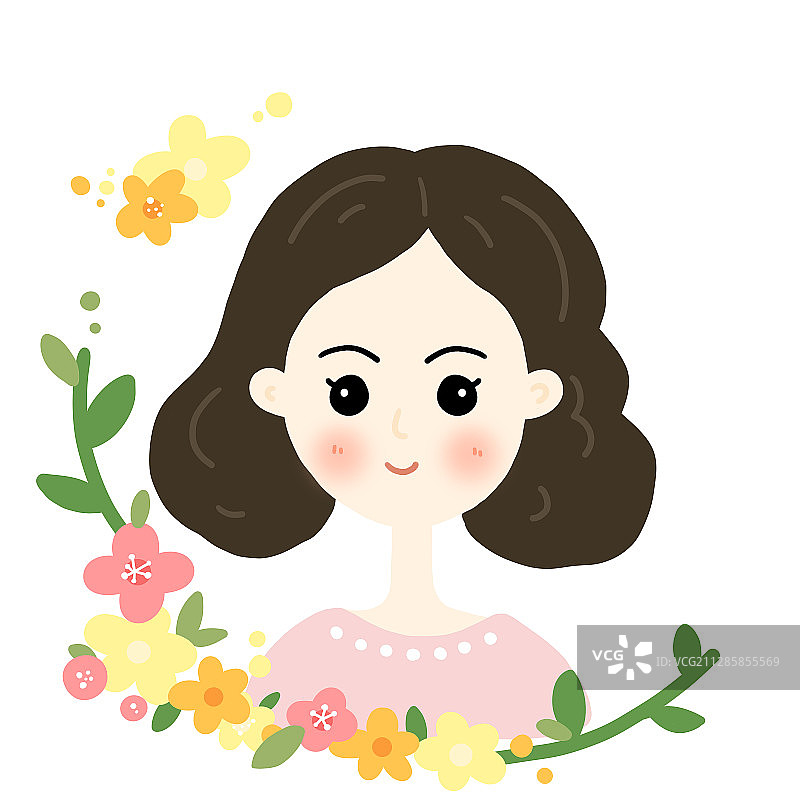 女生头像图片素材