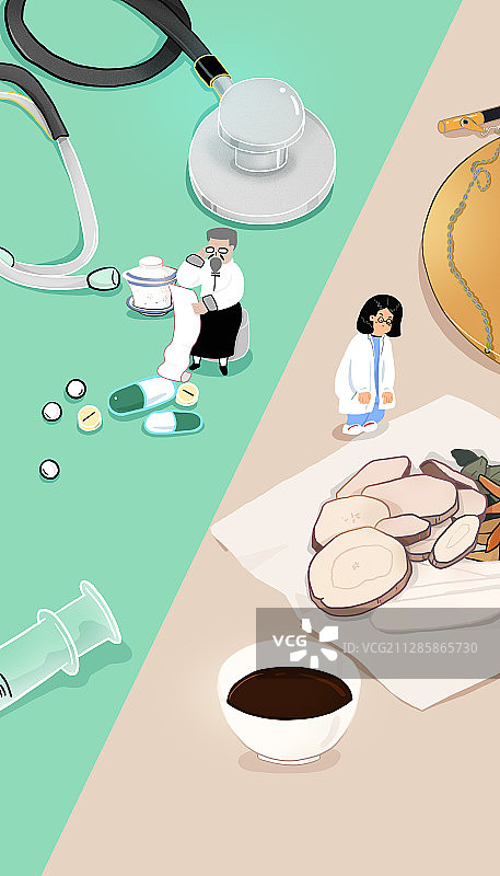 中西结合图片素材