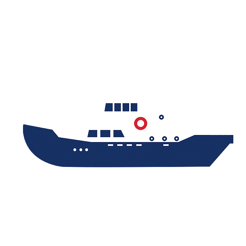 扁平的渔船图片素材