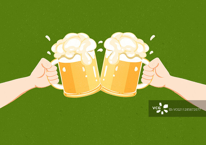 啤酒节干杯背景图片素材
