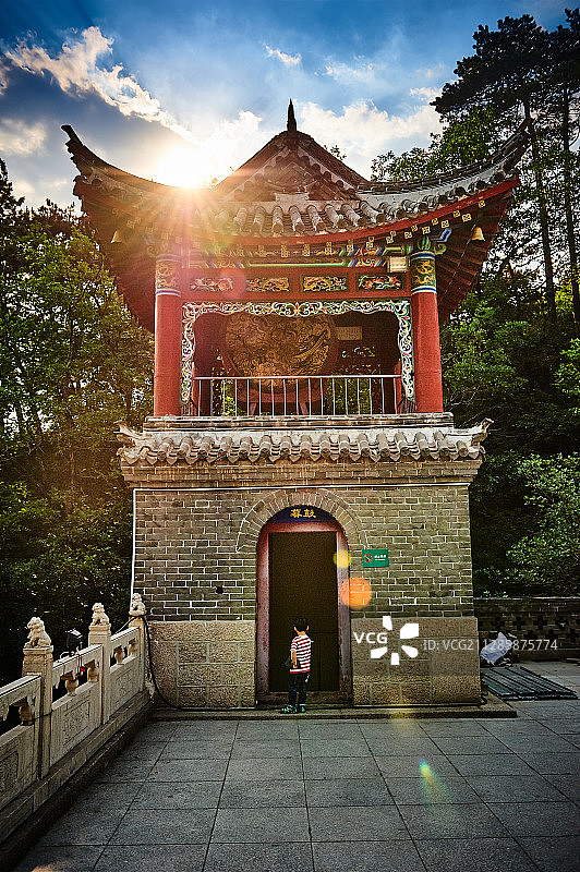 千山风光寺庙图片素材