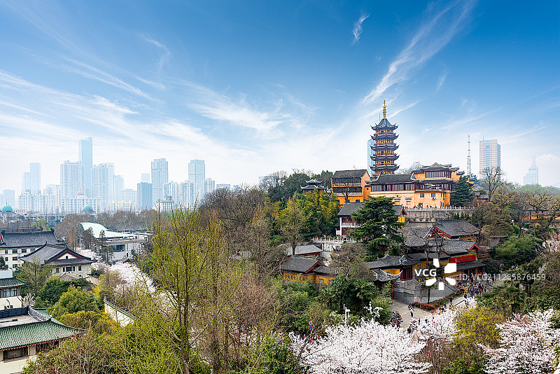 江苏南京鸡鸣寺图片素材