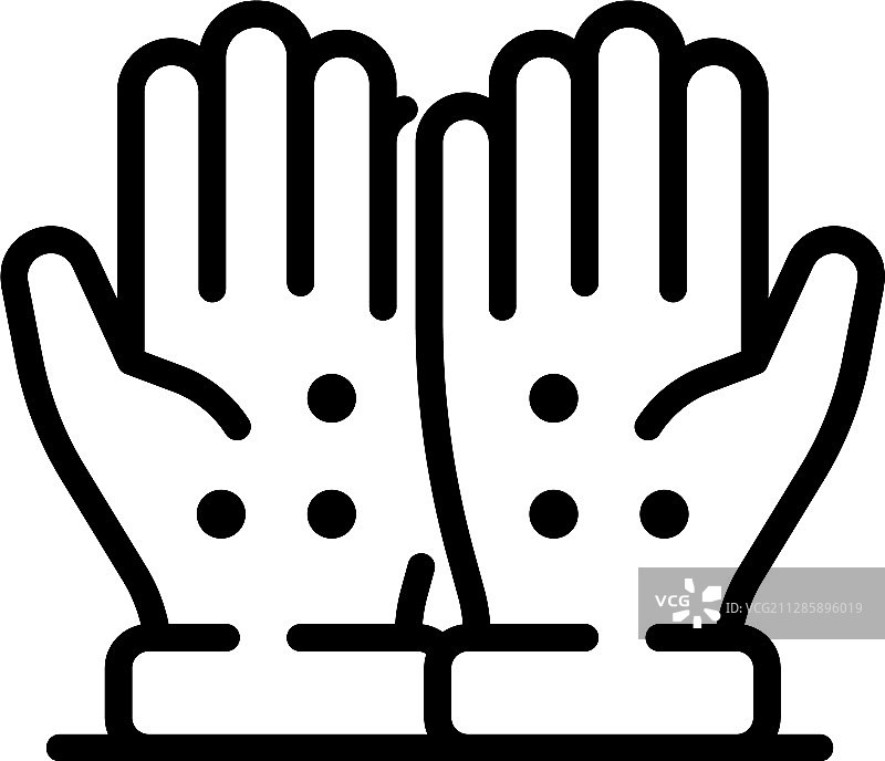 手掌按摩穴位图标轮廓样式图片素材