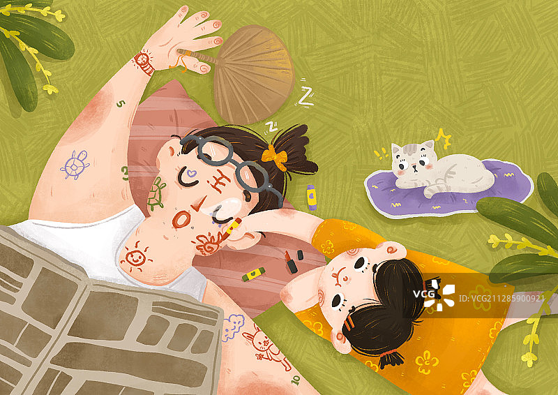 父亲节｜夏日里的小乐趣图片素材