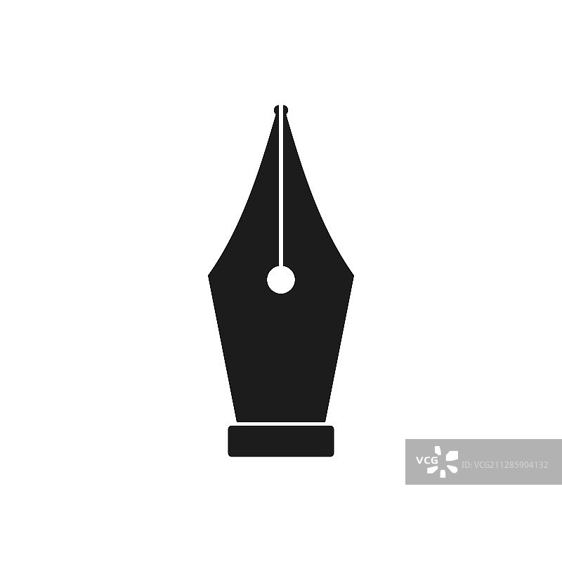 钢笔图标扁平设计图片素材