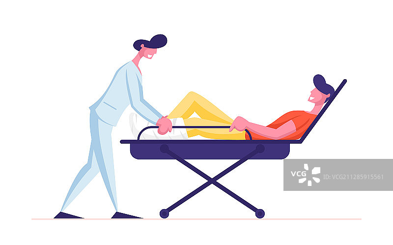 救护车服务概念图图片素材