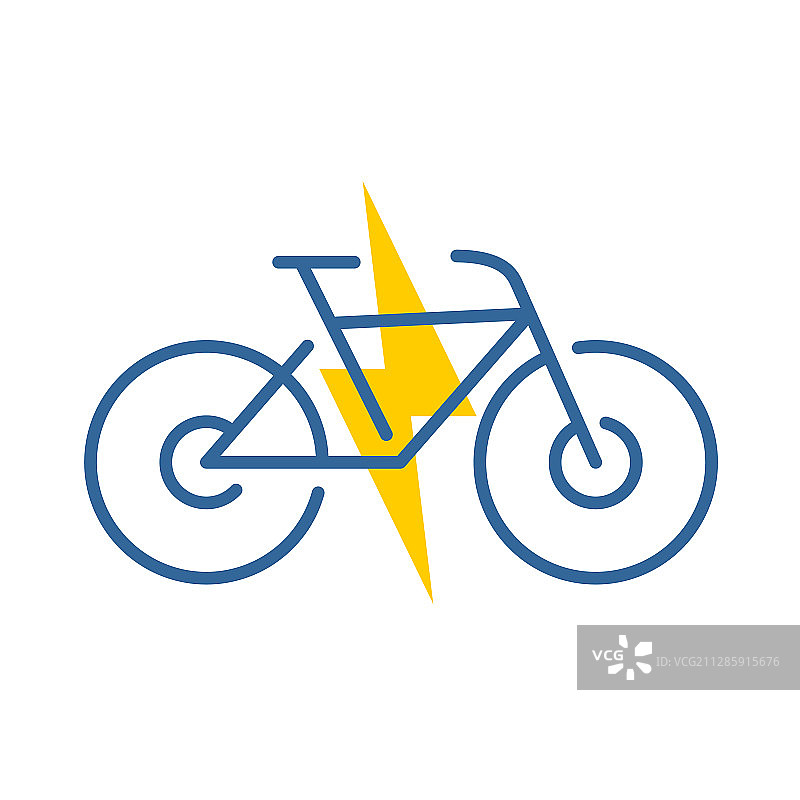 电力驱动自行车电动自行车标志图片素材