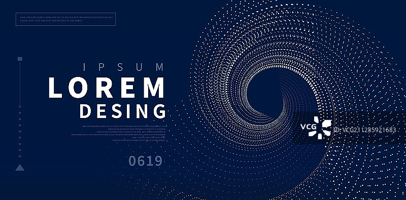 矢量旋涡科技感粒子海报图片素材